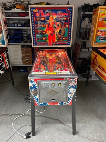 895482-1 Pinball Bally The Six Million Dollar Man -1978