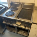 907957-1 Frying table and stove on stand Metos 40-SEFT-CE