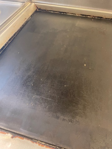 907957-4 Frying table and stove on stand Metos 40-SEFT-CE