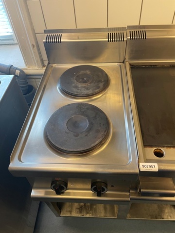 907957-7 Frying table and stove on stand Metos 40-SEFT-CE