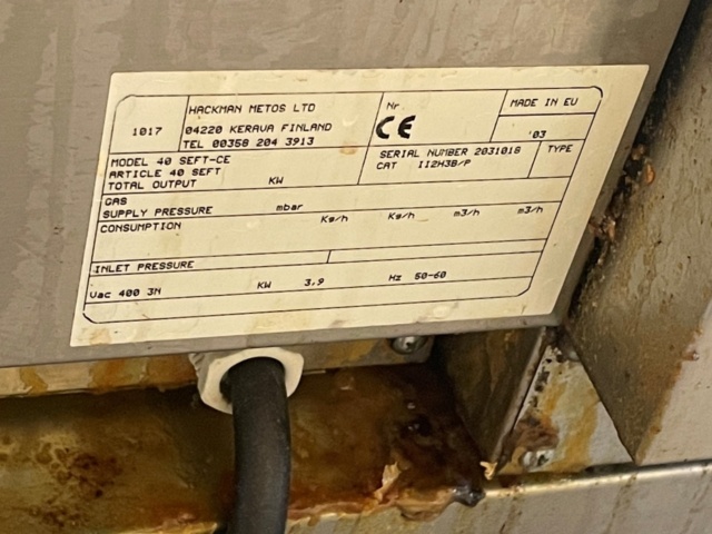 907957-14 Frying table and stove on stand Metos 40-SEFT-CE