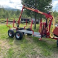 896774-25 Skogsmaskin  DF 304 +Kranman T3500  timmervagn 30-50 kran