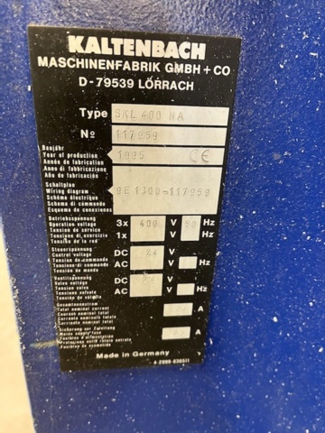 916919-11 Automatic cutting machine Kaltenbach SKL 400 NA
