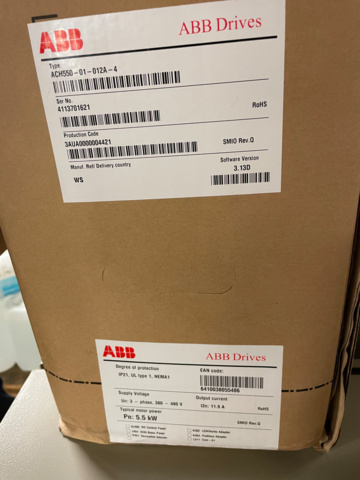 2 Frequency converters ABB ACH550 - PS Auction - We value