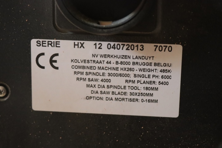 788248-13 Robland HX260 Combi machine
