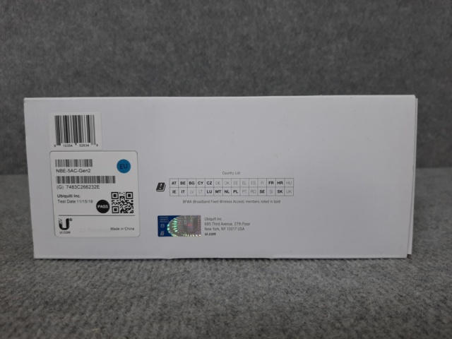 868344-4 Wifi system - Ubiquiti, nanoBeam AC Gen2
