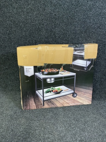 917118-2 Stainless steel grill table Austin and Barbeque AABQ Trolley For 57 cm BBQ