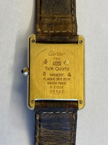 481106-2 Musk Cartier men's watch. Non-original bracelet (slightly worn)