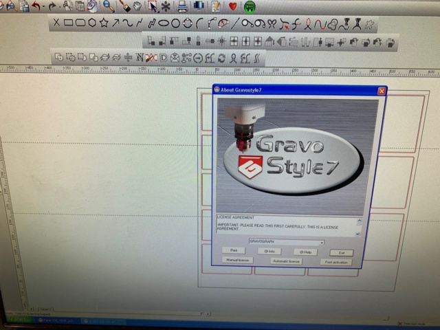 895620-5 Engraving machine Gravograph IS7000XP -2004 with software and computer