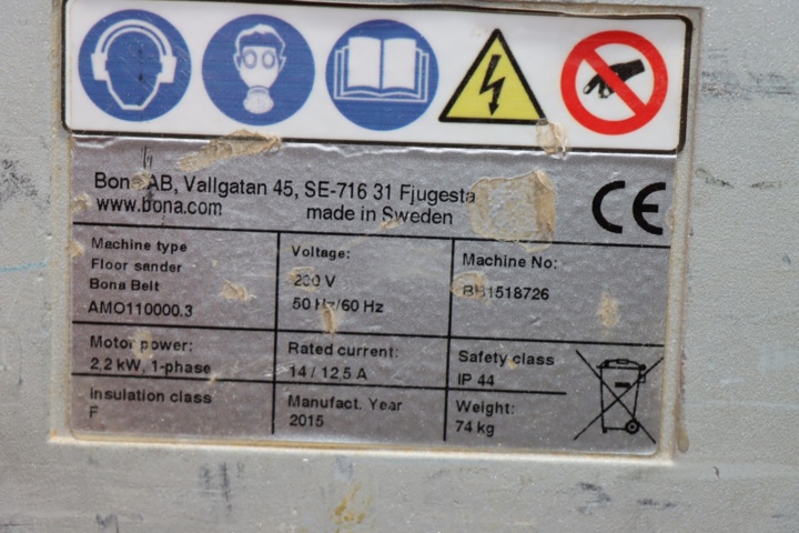 788347-9 Bona Belt floor sander / belt sander