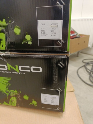 887507-2 2 new Bronco alloy wheels ATV 12x7 "137x4