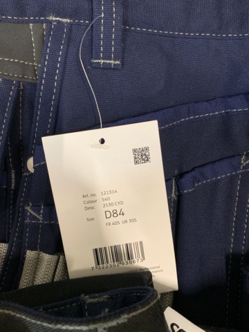 918614-5 6 par hantverksbyxor Fristads Gen Y stretch  - Olika storlekar