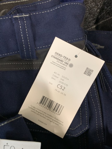 918614-4 6 par hantverksbyxor Fristads Gen Y stretch  - Olika storlekar