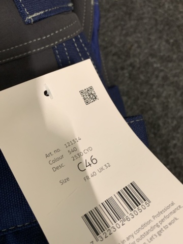 918614-6 6 par hantverksbyxor Fristads Gen Y stretch  - Olika storlekar