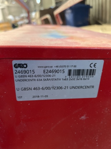 869239-3 Sub-central, Garo U63, 1 pc