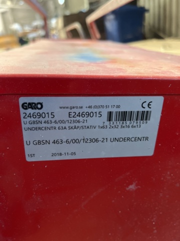 869239-4 Sub-central, Garo U63, 1 pc