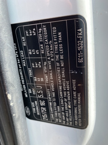 908195-39 Ford Transit T350 Chassis Cab 2.2 TDCi - 2012