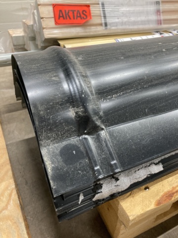 918233-7 Assortment of building materials (ventilation hoods, roof steps, rails and sills, etc.)