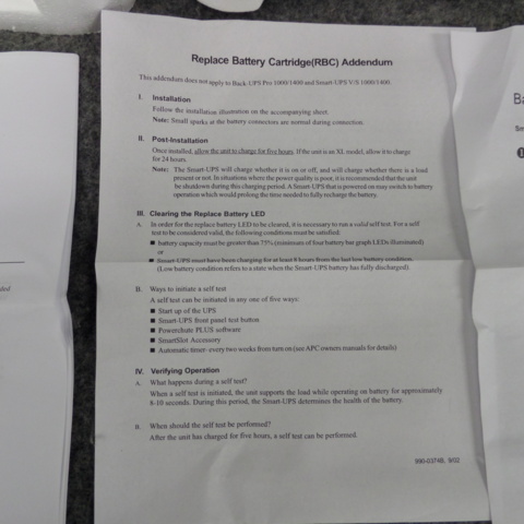 912470-11 12v battery, 7 Ah 2 pcs APC Genuine RBC