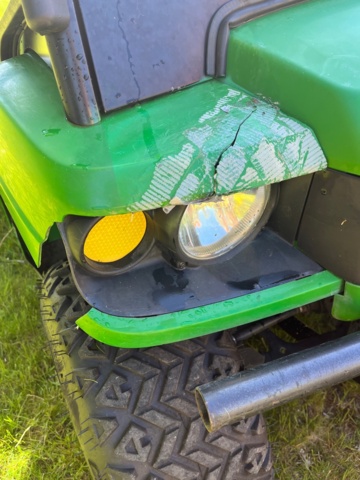 886760-11 John Deere Gator HPX 4x4 diesel with plow & K-trolley