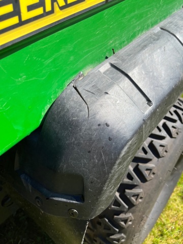 886760-12 John Deere Gator HPX 4x4 diesel with plow & K-trolley