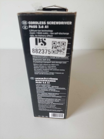 882375-2 Screwdriver Parkside Pass 3.6 A!