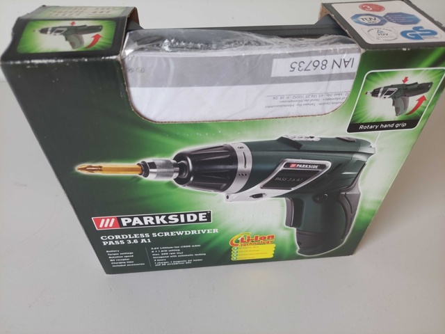 882375-3 Screwdriver Parkside Pass 3.6 A!