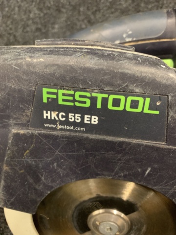 919419-2 Circular saw Festool HKC 55 EB + Cutting rail FSK 250 (Incl. Battery and charger)