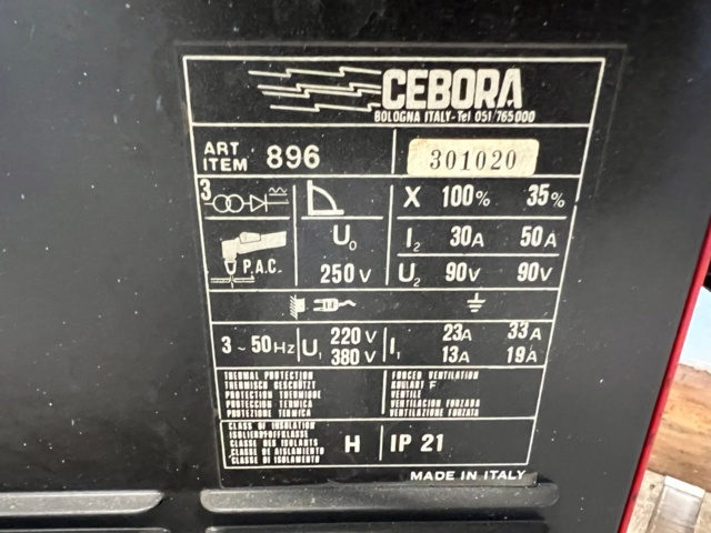 895697-5 Plasma cutter Cebora Plasm Prof50