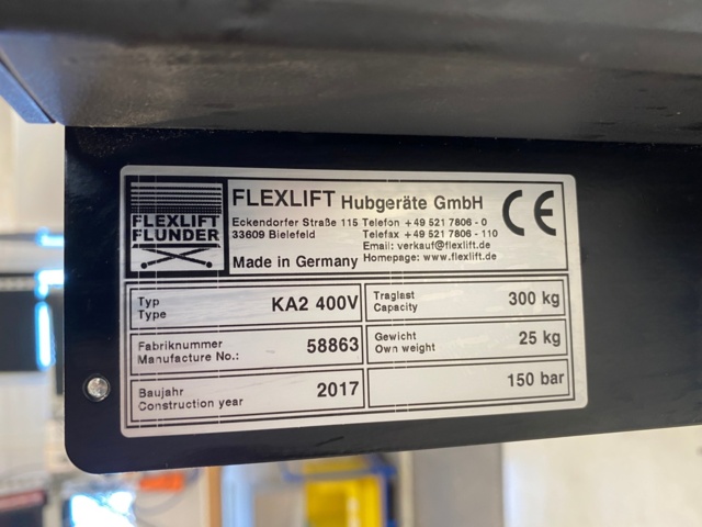 834004-9 Lifting table Flexlift Flunder KA2 - 2017 - 4 pieces