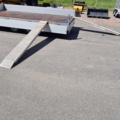 908956-9 Flatbed trailer Hapert with loading ramp Habert Azure H2