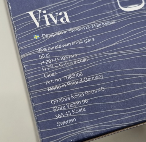 923949-4 2 Kosta Boda carafe - Shipping included