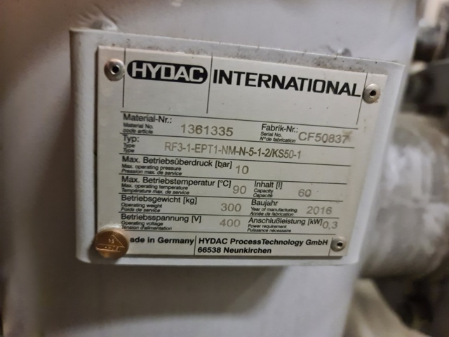 845851-15 Hydac hydraulic filter Autofilter RF3