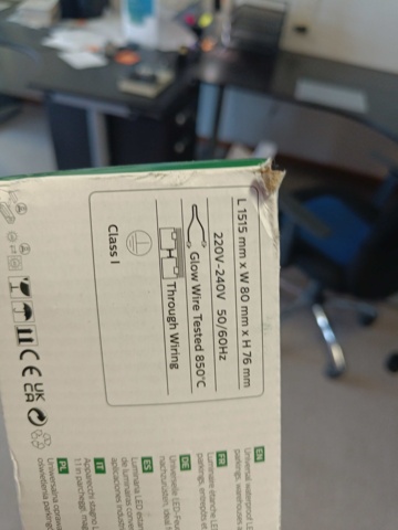 889145-6 LED luminaire Philips Coreline WT120C - Three pieces