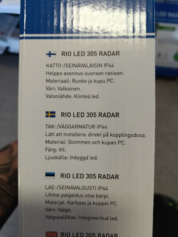 889148-6 Ceiling / Wall luminaire Rio Led 305 Radar - Six pieces