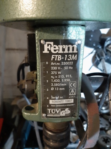 868437-4 Drill - Ferm FTB-13M
