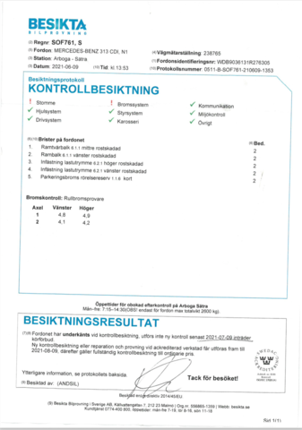 803995-30 Mercedes-Benz Sprinter 313 CDI Chassis Cab - 2001, Project car