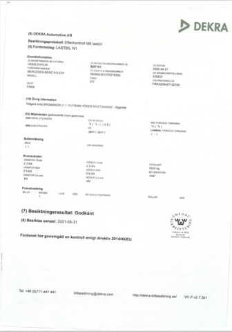 803995-31 Mercedes-Benz Sprinter 313 CDI Chassis Cab - 2001, Project car