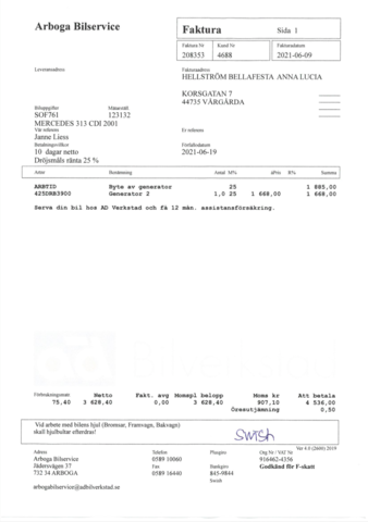 803995-33 Mercedes-Benz Sprinter 313 CDI Chassis Cab - 2001, Project car