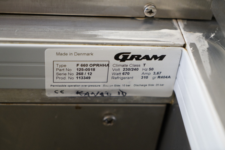 795109-3 Freezer - GRAM F660 OP