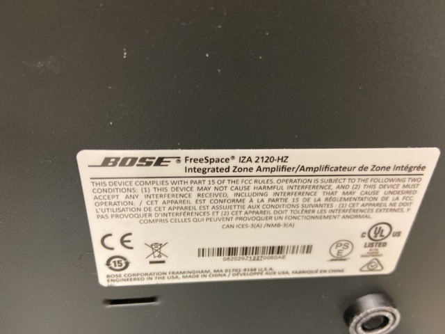 912529-4 Bose FreeSpace amplifier with 9 Bose speakers
