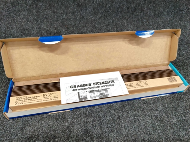 925557-7 Approx. 180 packages Angle fittings Grabber Deckmaster