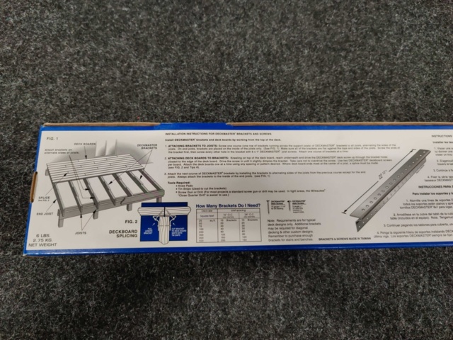 925595-5 Approx. 180 packages Angle fittings Grabber Deckmaster