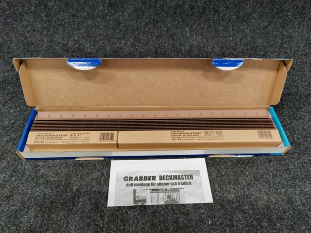 925595-6 Approx. 180 packages Angle fittings Grabber Deckmaster