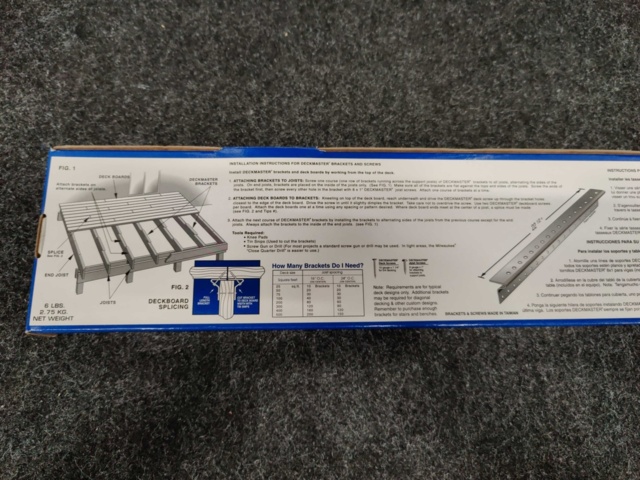 925616-5 Approx. 138 packs Angle fitting Grabber Deckmaster