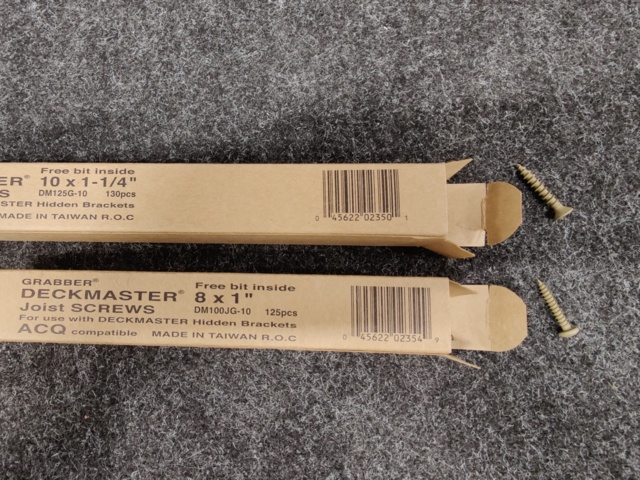 925557-11 Approx. 180 packages Angle fittings Grabber Deckmaster