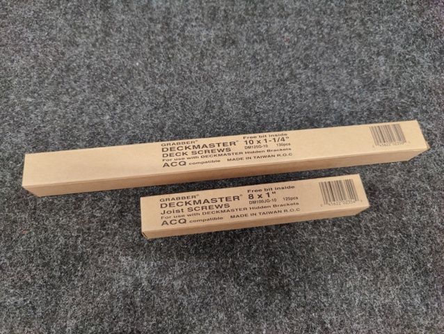 925595-9 Approx. 180 packages Angle fittings Grabber Deckmaster