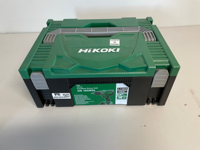 882426-2 Drill screwdriver Hikoki DS 18DBSL, battery charger, and batteries 2 pcs