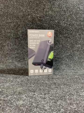 925871-2 Powerbank Andersson 20.000 PD/QC 3.0
