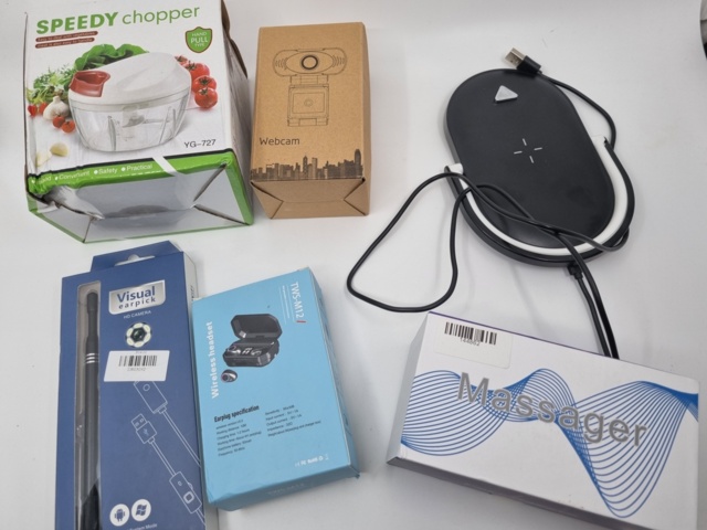 926529-1 TWS headset + QI charger + webcam + pain reliever + hacker + endoscope - Shipping included